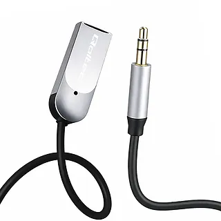 Qoltec Bezprzewodowy adapter odbiornik dźwięku Audio HiFi Home&Car | Bluetooth 6.0 | 2 x RCA | 1 x AUX MiniJack 3.5mm | USB | Mikrofon