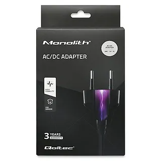 Qoltec Zasilacz desktopowy 60W | 12V | 5A | 5.5*2.5 | + kabel zasilający