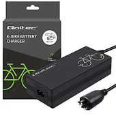 Qoltec Ładowarka do roweru elektrycznego 36V | 42V | 2A | wtyczka Bosch 3Pin + kabel zasilający