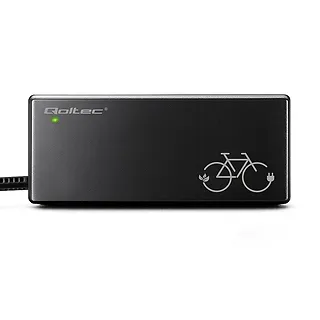 Qoltec Ładowarka do roweru elektrycznego 36V | 42V | 2A | wtyczka Bosch 3Pin + kabel zasilający