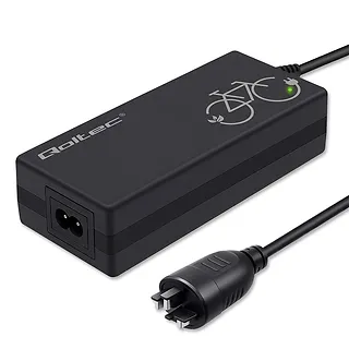 Qoltec Ładowarka do roweru elektrycznego 36V | 42V | 2A | wtyczka Bosch 3Pin + kabel zasilający