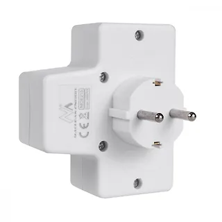 Maclean Gniazdko 1x16A 2x2.5A Schuko MCE215 z włącznikiem/wyłącznikiem, maks obciążenie 3680W, 2x wtyczka euro, 1x schuko