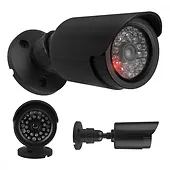 CEE Atrapa kamery tubowej diody IR LED, IR1800 B czarna, zasilanie 2xAA, ABS