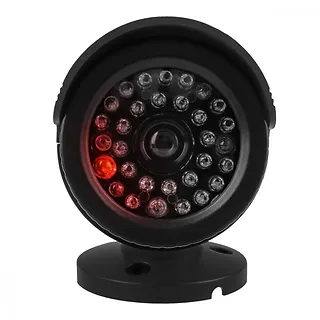 CEE Zestaw dw&oacute;ch atrap kamer tubowych IR1800 BT diody IR LED, zasilanie 2xAA, czarne, ABS