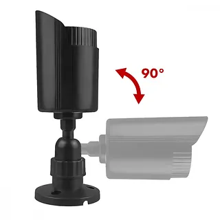 CEE Zestaw dw&oacute;ch atrap kamer tubowych IR1800 BT diody IR LED, zasilanie 2xAA, czarne, ABS