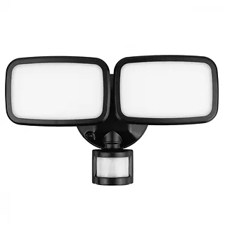 Maclean Ścienna lampa LED, czujnik PIR MCE524B 20W, 1500lm, IP65. neutral white 4000K, czarna