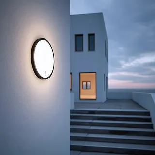 Maclean Lampa LED, IP65 , czujnik PIR, MCE525 B 10W, 1000lm, neutral white 4000K