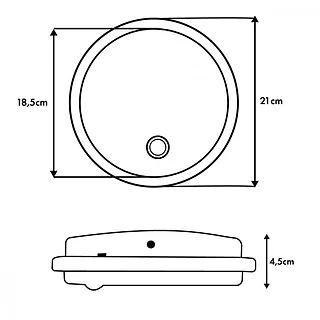 Maclean Lampa LED, IP65 , czujnik PIR, MCE525 B 10W, 1000lm, neutral white 4000K