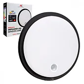 Maclean Lampa LED, IP65 , czujnik PIR, MCE525 B 10W, 1000lm, neutral white 4000K