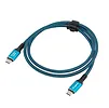 Lanberg Kabel USB-C M/M USB4 2M 240W 8K 60HZ czarno-niebieski