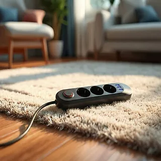 Maclean Listwa zasilająca MCE394 B, 1,5m|3 gniazda + 3xUSB. 110-240V AC 50/60Hz, 2.1A max 2500W, czarna