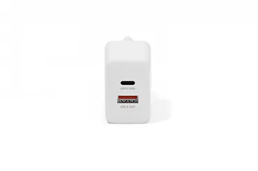 Digitus Ładowarka sieciowa/zasilacz USB 20W, 1x USB-C, 1x USB-A, biała