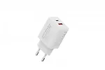 Digitus Ładowarka sieciowa/zasilacz USB GaN 30W, 1x USB-C, 1x USB-A, biała