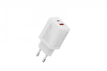 Digitus Ładowarka sieciowa/zasilacz USB GaN 30W, 1x USB-C, 1x USB-A, biała
