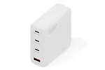 Digitus Ładowarka sieciowa/zasilacz USB GaN 140W, 3x USB-C, 1x USB-A, Biała