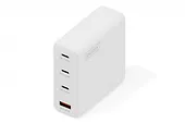 Digitus Ładowarka sieciowa/zasilacz USB GaN 140W, 3x USB-C, 1x USB-A, Biała