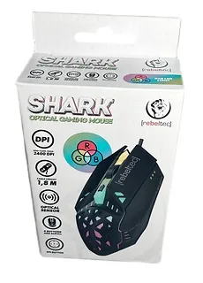 Rebeltec Mysz dla graczy SHARK, USB 1.8m