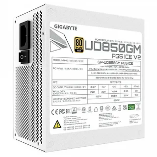 Gigabyte Zasilacz modularny 850W GP-UD850GM PG5 V2 ICE 80+ Gold