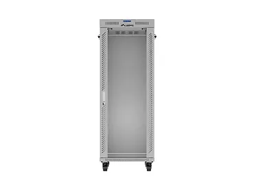 Lanberg Szafa instalacyjna rack stojąca 19" 32U 600x800 szara drzwi     przeszkolne  LCD ( Flat pack)