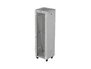 Lanberg Szafa instalacyjna rack stojąca 19" 42U 600x600 szara drzwi     przeszklone  LCD (Flat pack)