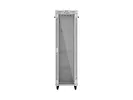 Lanberg Szafa instalacyjna rack stojąca 19" 42U 600x600 szara drzwi     przeszklone  LCD (Flat pack)