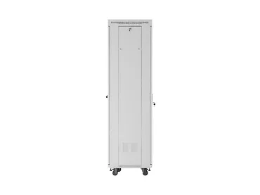Lanberg Szafa instalacyjna rack stojąca 19" 42U 600x600 szara drzwi     przeszklone  LCD (Flat pack)