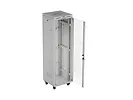 Lanberg Szafa instalacyjna rack stojąca 19" 42U 600x600 szara drzwi     przeszklone  LCD (Flat pack)