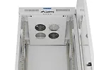 Lanberg Szafa instalacyjna rack stojąca 19" 42U 600x600 szara drzwi     przeszklone  LCD (Flat pack)