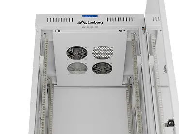 Lanberg Szafa instalacyjna rack stojąca 19" 42U 600x600 szara drzwi     przeszklone  LCD (Flat pack)