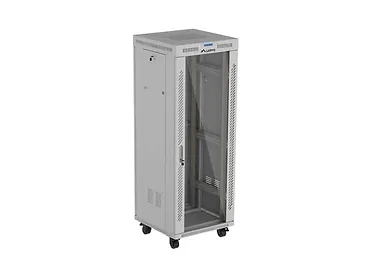 Lanberg Szafa instalacyjna rack stojąca 19" 32U 600x600 szara drzwi     perforowane LCD ( Flat pack)