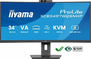 IIYAMA Monitor 34 cale XCB3497WQSNPH-B1 + Norton Small Business card 250G PL