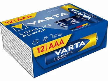 Varta Baterie Alkaliczne R3(AAA) Longlife Power 12P NEW