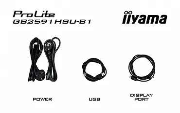 IIYAMA Monitor 25 cali GB2591HSU-B1 0.4ms, DP, 2xHDMI 2.1, 320Hz, Fast IPS, USB HUB x4