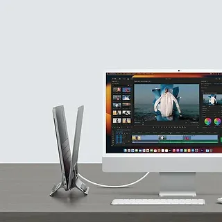 SODI Uchwyt grawitacyjny stojak na MacBooka SMS-300 srebrny