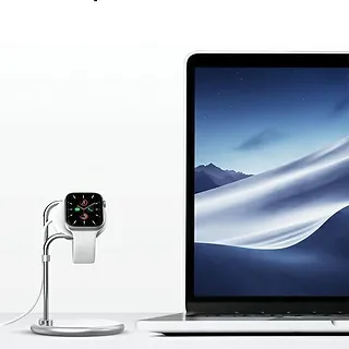 SODI Stojak do Apple Watch SAW-300 ładowanie srebrny