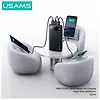 USAMS Powerbank PB80 10000mAh 20W PD 2xUSB-A + USB-C biały