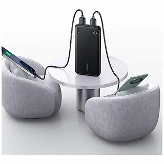 USAMS Powerbank PB83 10000mAh PD 2xUSB-A USB-C czarny