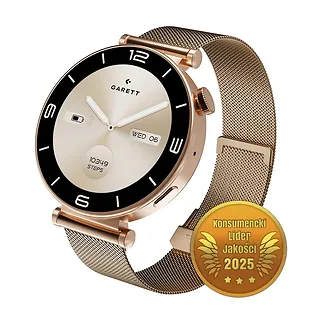 Garett Electronics Smartwatch Rose złoty mesh