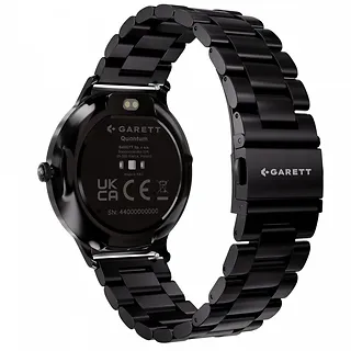 Garett Electronics Smartwatch Quantum czarny stalowy