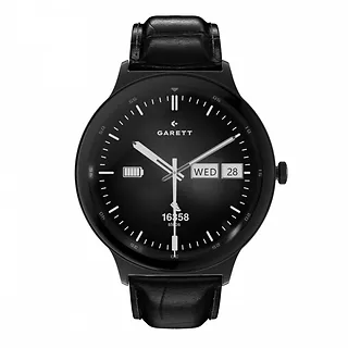 Garett Electronics Smartwatch Quantum czarny stalowy