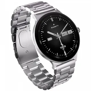 Garett Electronics Smartwatch Quantum srebrny stalowy