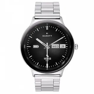 Garett Electronics Smartwatch Quantum srebrny stalowy