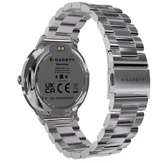 Garett Electronics Smartwatch Quantum srebrny stalowy