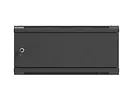 Lanberg Szafa instalacyjna rack wisząca 19 cali 4U 600x450 czarna drzwi metalowe (flat pack)