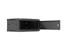 Lanberg Szafa instalacyjna rack wisząca 19 cali 4U 600x450 czarna drzwi metalowe (flat pack)