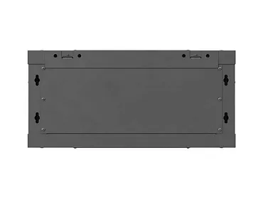 Lanberg Szafa instalacyjna rack wisząca 19 cali 4U 600x450 czarna drzwi metalowe (flat pack)