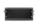 Lanberg Szafa instalacyjna rack wisząca 19 cali 4U 600x450 czarna drzwi metalowe (flat pack)