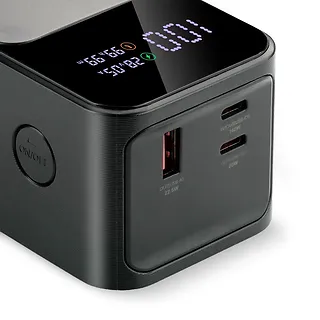 everActive Powerbank 27 000 MAH 2X USB-C 1X USB 162,5W QC4+ wbudowana latarka wyświetlacz LCD