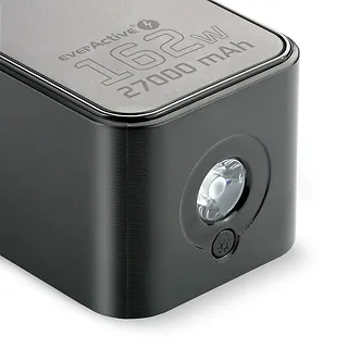 everActive Powerbank 27 000 MAH 2X USB-C 1X USB 162,5W QC4+ wbudowana latarka wyświetlacz LCD