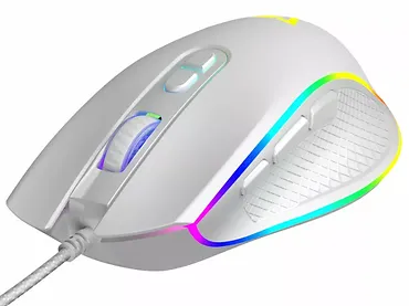 Mysz przewodowa MODECOM optyczna VOLCANO VELES Biała